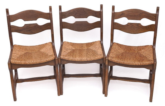 Set di 6 sedie di Guillerme e Chamberron – Guillerme et Chambron, Sedie da pranzo, Wood, Vintage (photo 3 of 10)