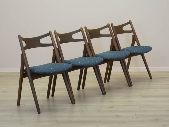 Image 1 of Set di quattro sedie in rovere, design danese, anni '60, designer: Hans J. Wegner