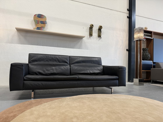 Image 1 of Canapé Jori Shiva 3990 en cuir noir 235