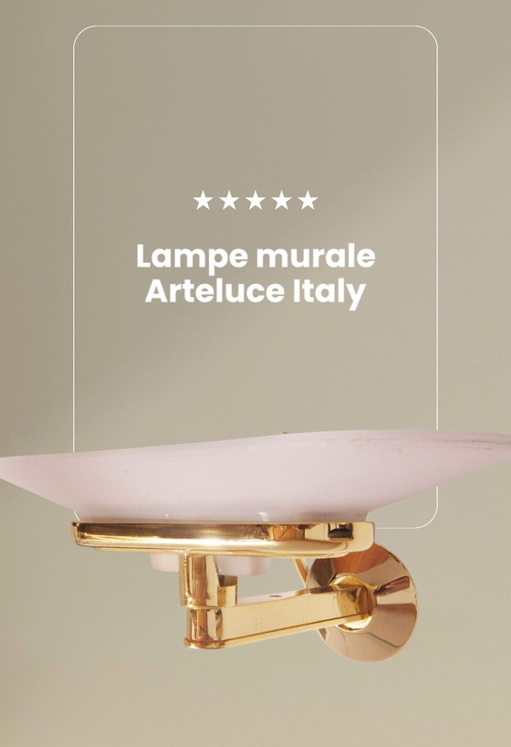 Image 1 of Lampada da parete - Design Arteluce Italia - 1980