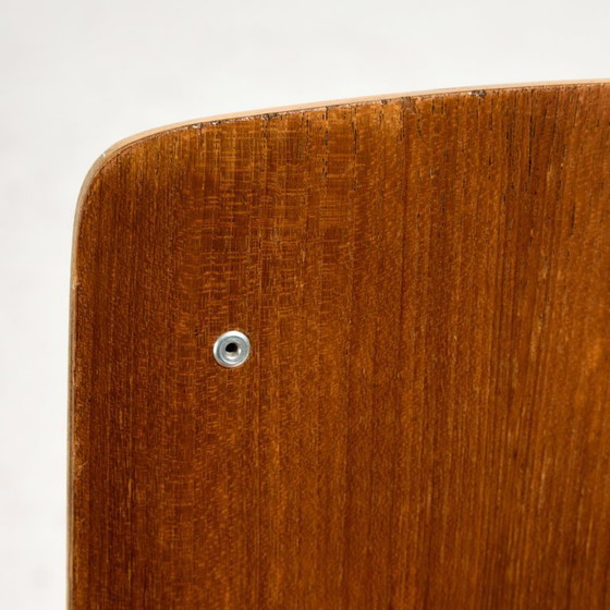 Image 1 of MK11233 Stuhl aus Teakholz auf Metallgestell