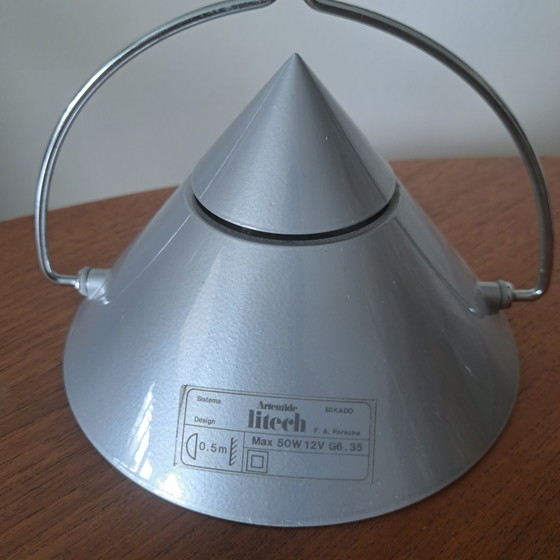Pair Artemide Litech MIKADO Pendant Lights – F. A. Porsche – 1980s design – Ceiling lights, Metal (photo 8 of 9)