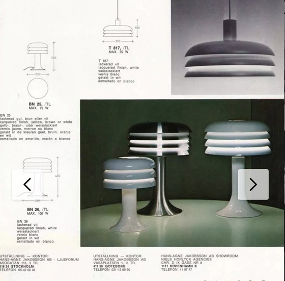 Image 1 of Vintage Svera Hans Agne Jacobsson table lamp 70's