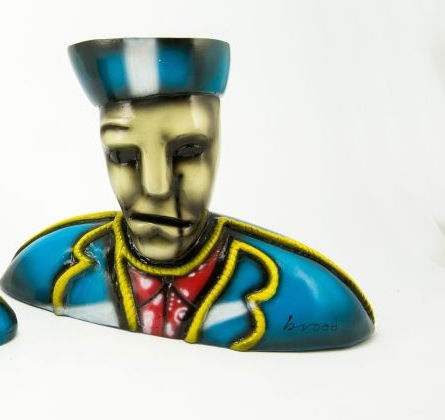 Escultura de Herman Brood AUTORRETRATO --MUY GRANDE.