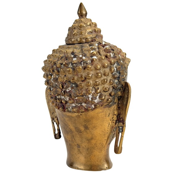 Cabeza de Buda de Bronce al Estilo Nepalí-Himalayo Inspirado – Esculturas, Bronze (photo 4 of 9)