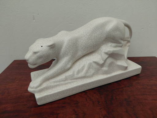 Pantera de cerámica, Art Déco