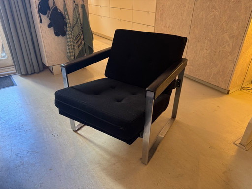 2 x 1930s modernist armchairs