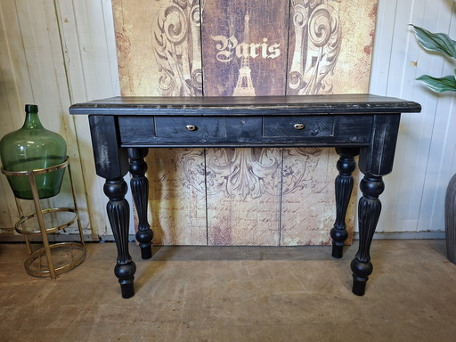 Schöner Beistelltisch im Landhausstil, Flurtisch, Wandkonsole, 119x40cm und 79cm hoch