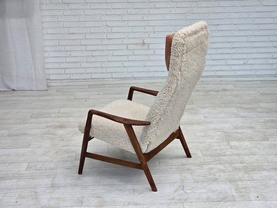 1960s, Danish design by Alf Svensson, genuine sheepskin, reupholstered. – Armchairs, Other (photo 13 of 24)