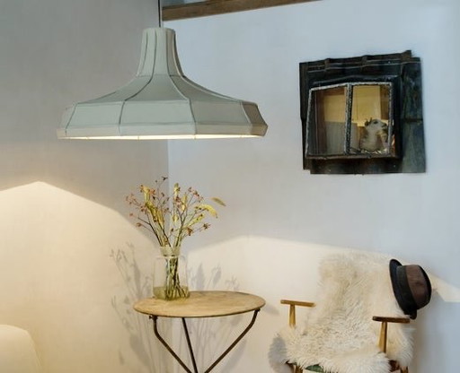 Leather Lampshade by  Pepe Heykoop, Leather Light