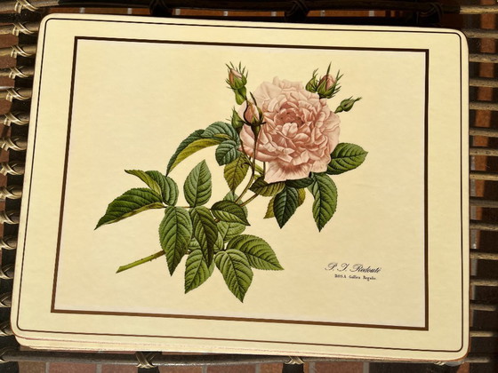 Image 1 of Sets de table Pimpernel - Collection Redouté Roses