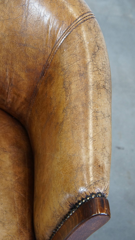 Image 1 of Beef Leather Tubchair