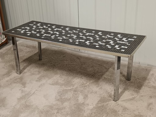 Mesa de centro vintage con mosaicos