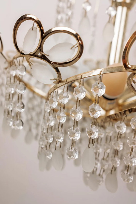 Image 1 of Vintage Italian teardrop pendant lamp