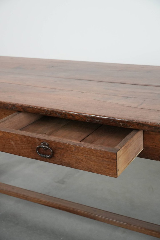 Image 1 of Large antique French farm dining table for 6 to 8 people