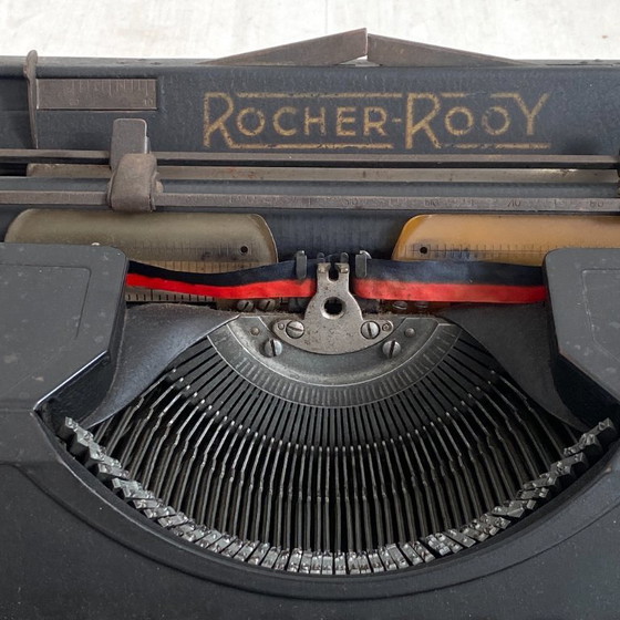 Vintage 1940's Rocher Rooy typemachine – Decoratieve objecten, Metal (photo 5 of 10)