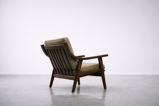 Image 1 of Vintage Mid-Century Scandinavian Modern 3-Seat Sofa & Armchair by Hans J. Wegner for Getama, Set of 2, 1960s