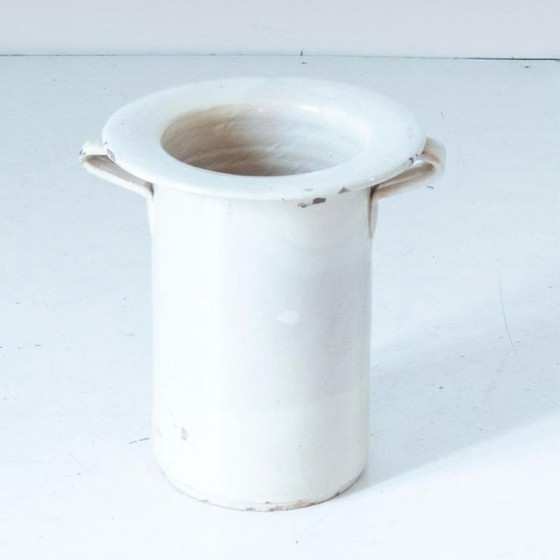 Image 1 of 3x Antique Handmade Ceramic Vases, Set of Three, Italy 1900 circa