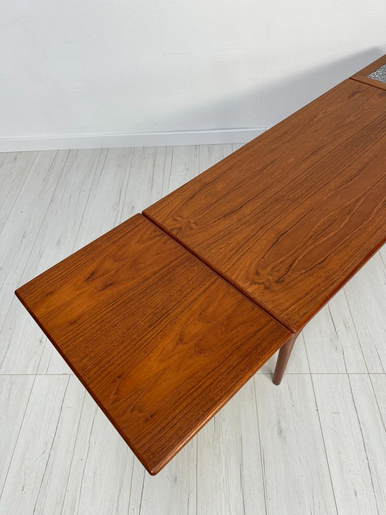 Image 1 of 1960s Vintage Danish Mid-Century Extendable Teak Coffee Table by Trioh Møbler