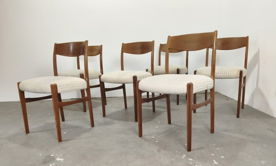 Image 1 of Vintage teak eetkamerstoelen