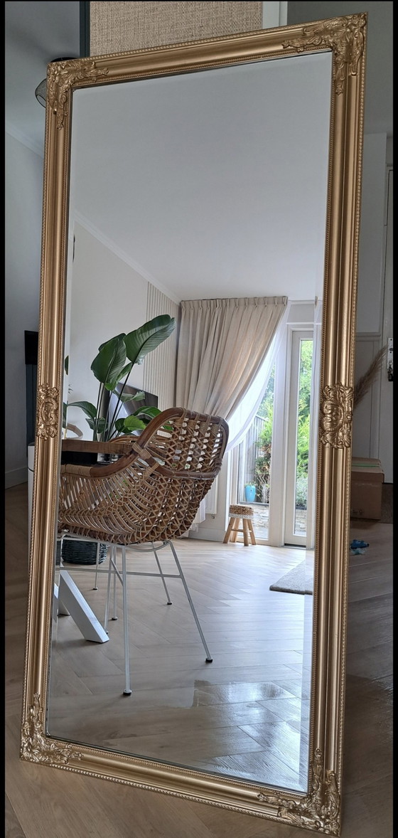 Image 1 of 2 specchi dorati-bronzo anticati