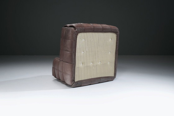 Image 1 of Atemberaubender, patinierter Kashima Lounge Chair (1982) von Michel Ducaroy - Ligne Roset