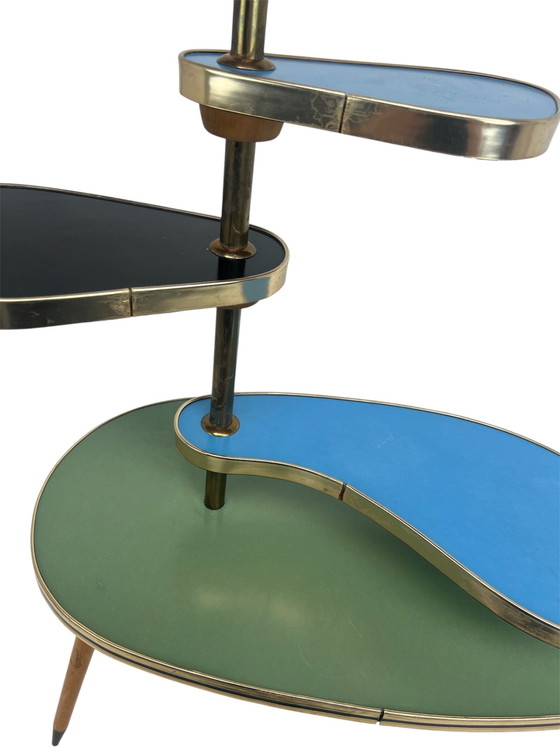 Image 1 of Vintage plantenresten met etages 