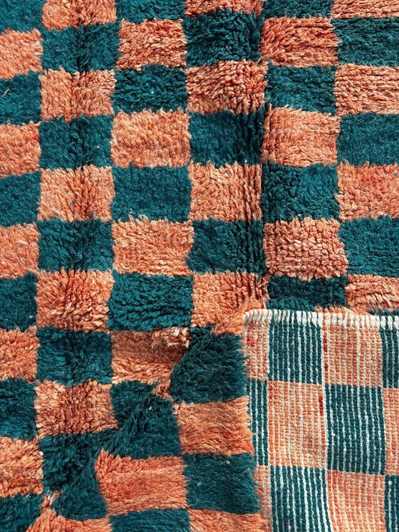 Image 1 of Tapis marocain à carreaux 190 x 280 cm, tapis en laine fait main – Mrirt Rug – Tapis
