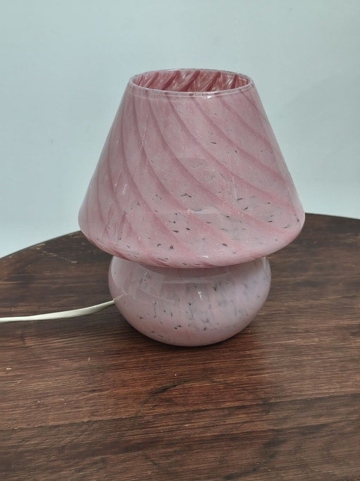 Murano glas paddenstoellamp jaren 70
