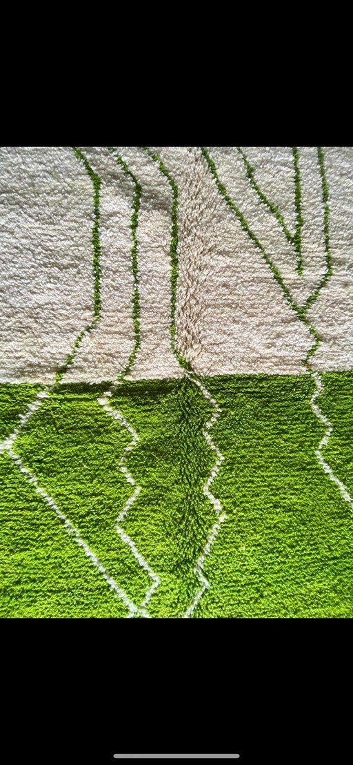 Authentischer handgeknüpfter Berberteppich – Atlaswolle – 300 x 200 cm