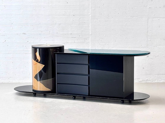 Meuble bar postmoderne de Carlo Malnati, Italie, 1990 – Buffet bas, Wood (photo 6 of 19)