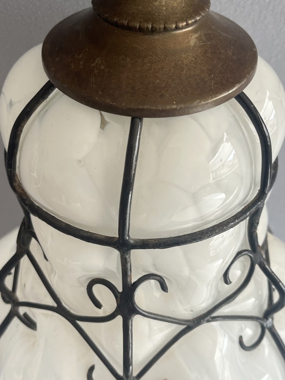 Image 1 of Venetian opaline lamp Murano