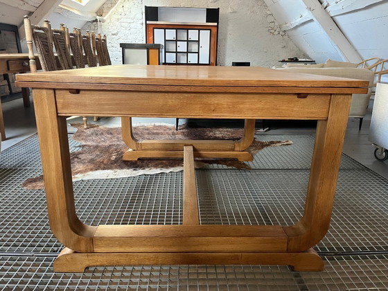 Image 1 of 1940s oak table