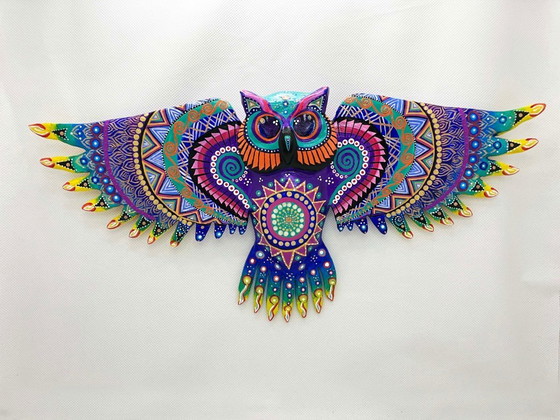 Image 1 of Una statuina di gufo da favola. Realizzata a mano dall'artista.