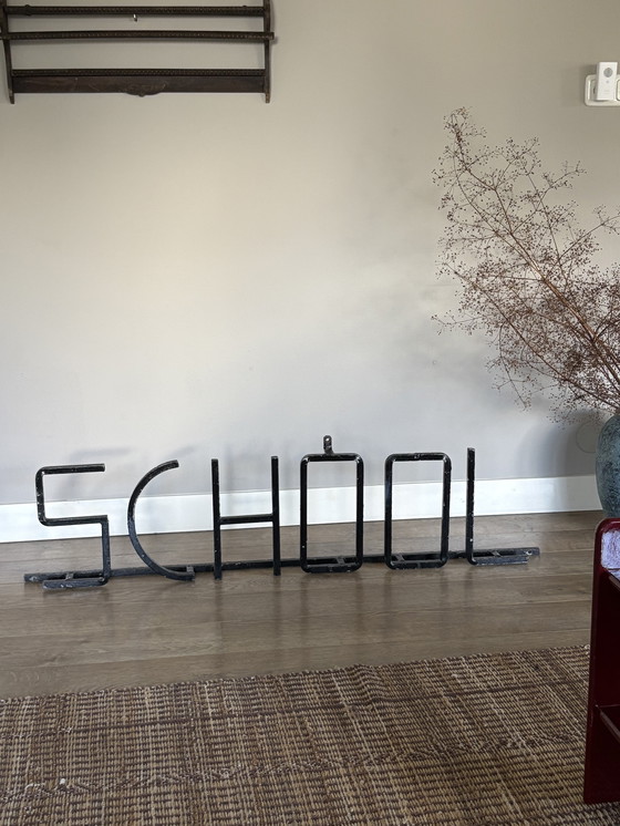 Image 1 of Lettres murales vintage en fonte art déco