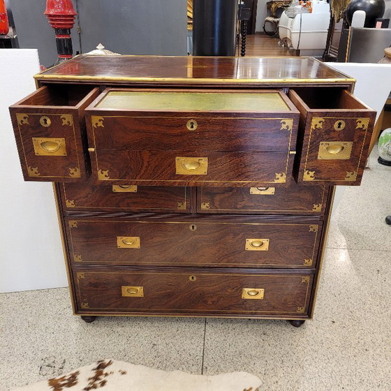 Image 1 of Campagnetafel, mahoniehout, begin 20e eeuw – Verenigd Koninkrijk