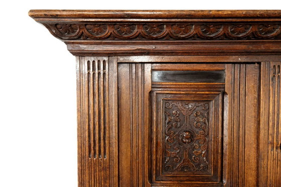 Image 1 of Fino armario Pilaster holandés del siglo XVII