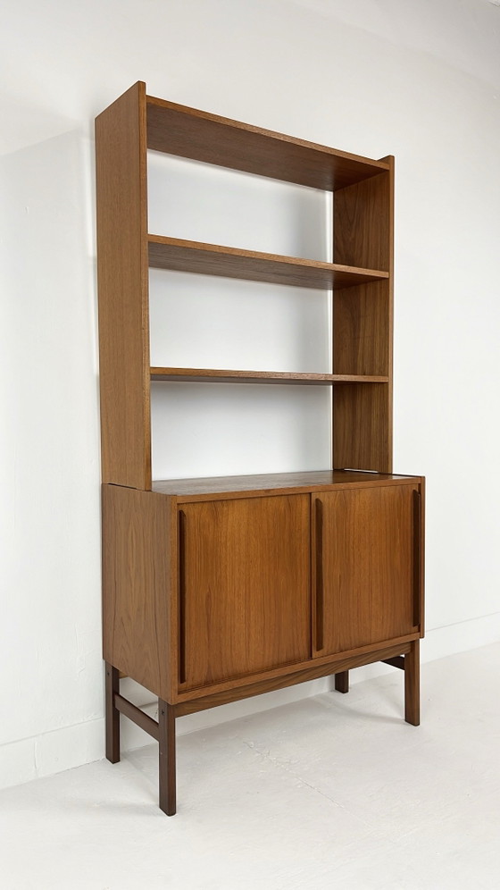 Teak veneer vintage bookcase – Wood (photo 6 of 11)