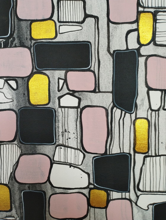 Image 1 of Natia Antadze Abstracte compositie XXL