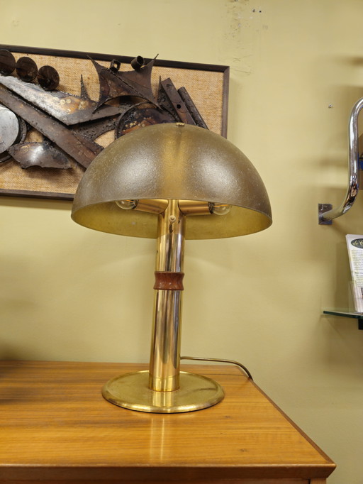 Vintage Messing Tafellamp Bureaulamp Lamp Lampje