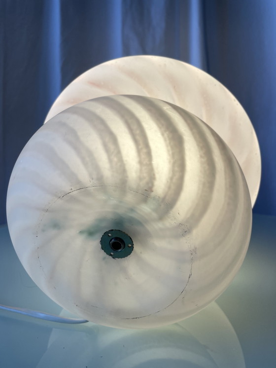 Image 1 of Lampe champignon Murano swirl 1970