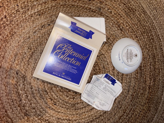 Image 1 of Assiette de Noël danoise originale de la série anniversaire (1895-1995). Certificat d'authenticité