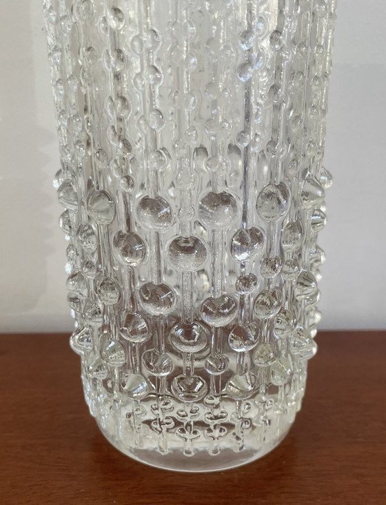 Image 1 of Hermanova Glashütte - Vintage glass "Candle wax" vase designed by Frantisek Peceny