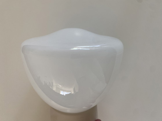 Image 1 of Minimalistische Opaline Plafondlamp Art Deco - Vintage, jaren 1930