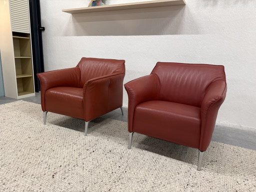 2 Leolux Mayon Sessel Senso Terrakotta – fauteuils, Leather (photo 2 of 8)