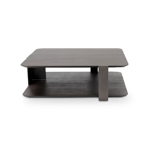 Salontafel 100x100 cm Dark Grey – Wood (photo 2 of 5)