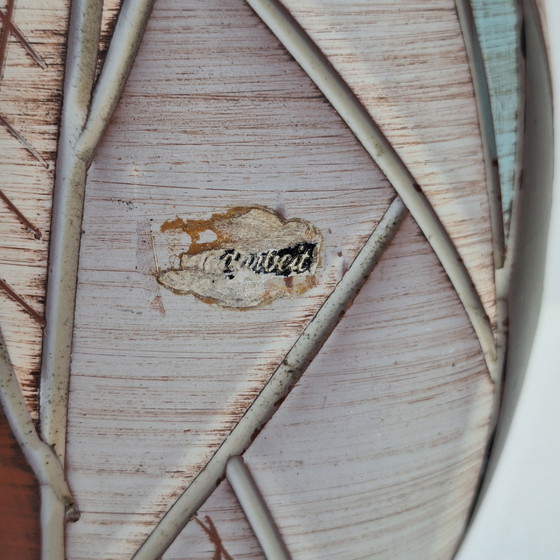 Image 1 of Vaas Sgrafitto sawa van Ritz keramiek jaren'60