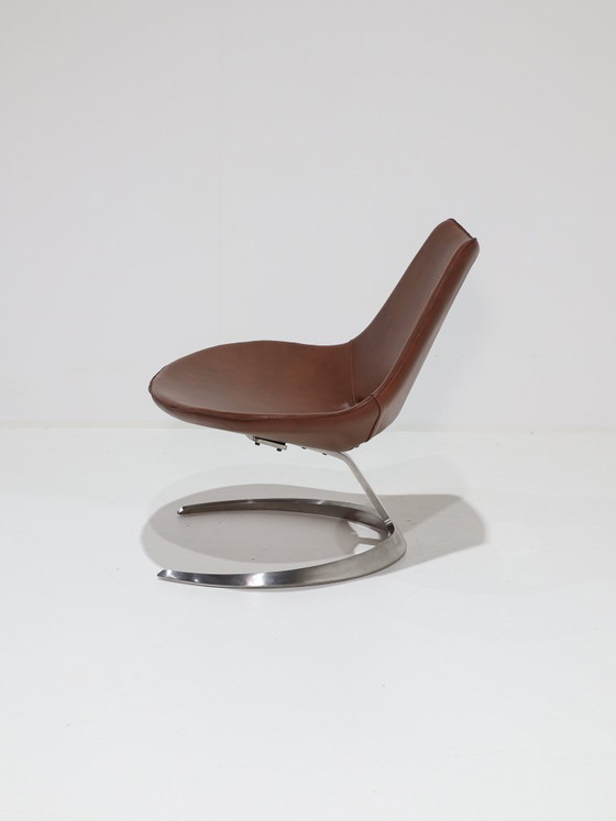 Scimitar Chair IS63 Fabricius and Kastholm Ivan Schlechter – Fabricius en Kastholm, Armchairs, Metal, Leather (photo 6 of 15)