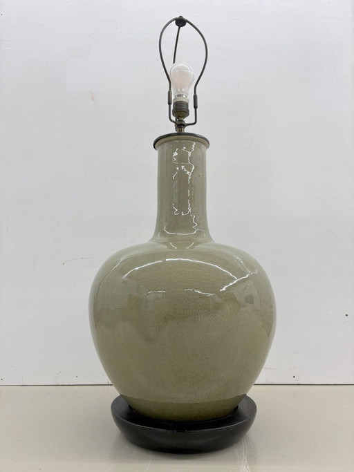 Große Celadon-Stehlampe – vloerlampen, Ceramic (photo 2 of 7)