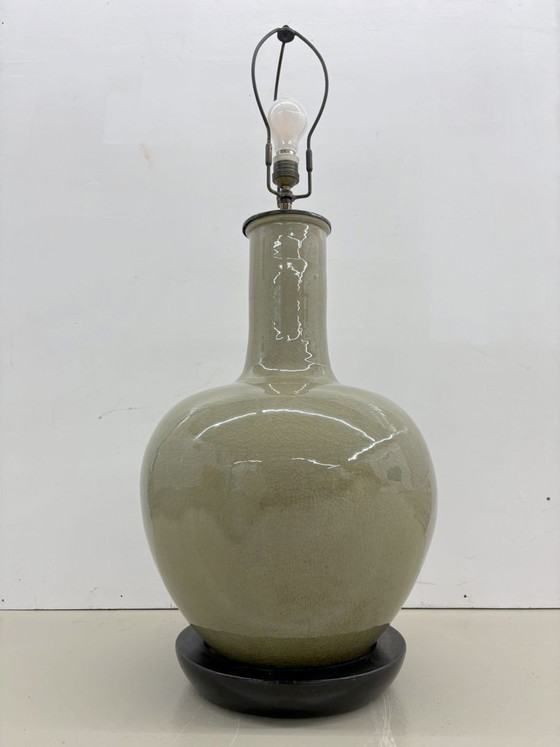 Große Celadon-Stehlampe – Stehleuchten, Ceramic (photo 2 of 7)